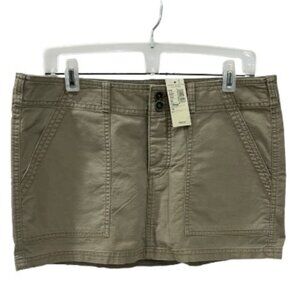NWT American Eagle Khaki Low Rise Mini Skirt